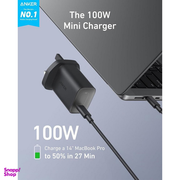 شارژر دیواری 100 وات انکر مدل B2679 Nano به همراه کابل Type-C