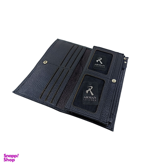 کیف پول چرم طبیعی آرمان چرم مدل 590
