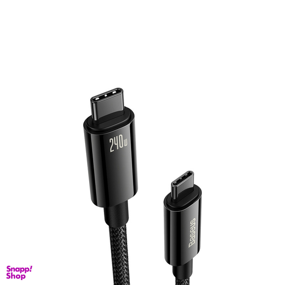 کابل تبدیل USB-C بیسوس مدل (TUNGSTEN GOLD (240W طول 2 متر