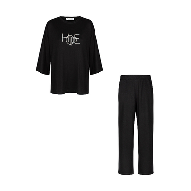 ست تیشرت و شلوار زنانه لوینت مدل Hope کد 6347-10 رنگ مشکی