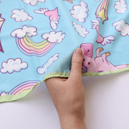 دستمال سر و گردن دخترانه مدل نخ پنبه طرح یونیکورن کد 1045