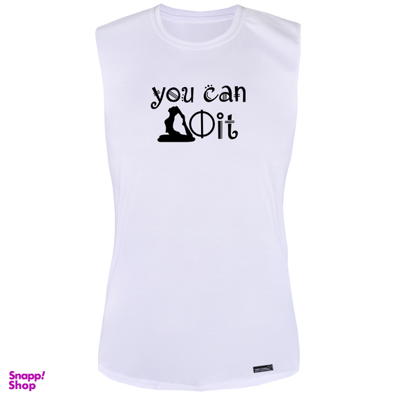 تاپ زنانه 27 مدل you can do it کد PH180 رنگ سفید