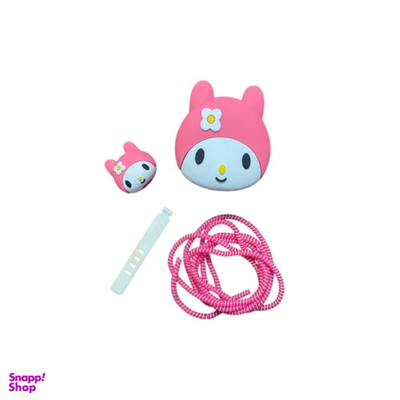 محافظ کابل و شارژر مدل سیلیکونی عروسکی خرگوش فانتزی مناسب برای شارژر 20 وات آیفون