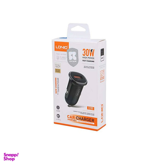 شارژر فندکی 30 وات الدینیو مدل C105