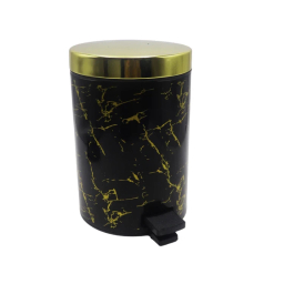 ست سطل زباله و فرچه بهازکالا مدل ماربل کد YPB-3L