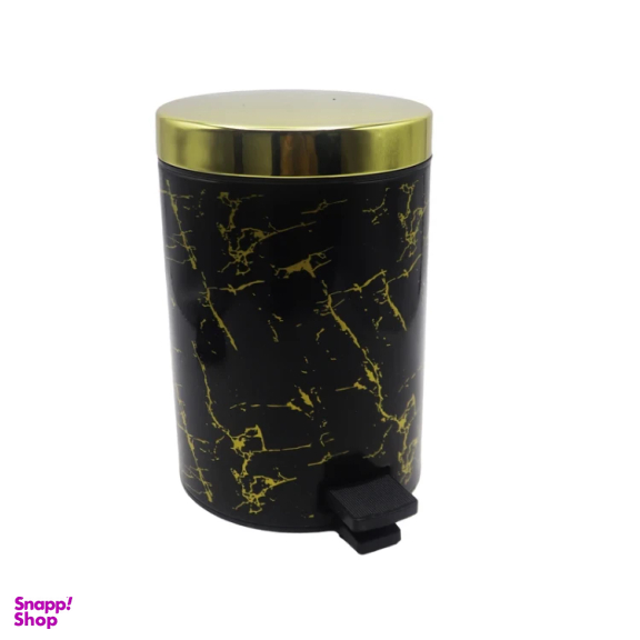 ست سطل زباله و فرچه بهازکالا مدل ماربل کد YPB-3L