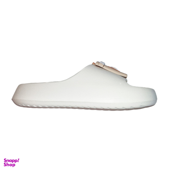 دمپایی زنانه مدل بيسکوئيتی رنگ سفید