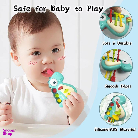 دندان گیر کودک مدل دست ورزی دایناسور