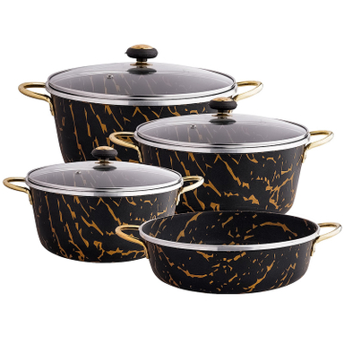 سرویس قابلمه و تابه گرانیتی ۷ پارچه سورنا مدل ۰۲۳