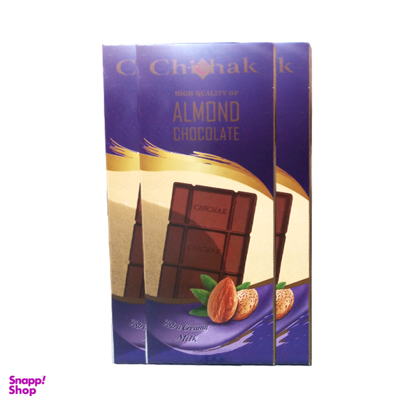 شکلات تابلت بادام چیچک وزن 80 گرم