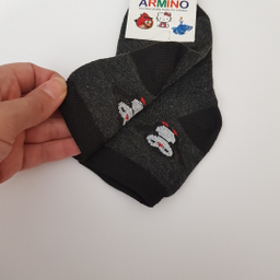 جوراب دخترانه مدل پنگوئن رنگ مشکی