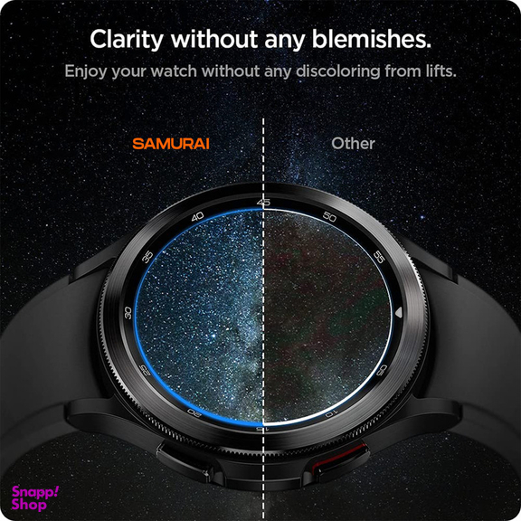 محافظ صفحه نمایش سامورایی مدل HAKU مناسب برای ساعت هوشمند سامسونگ Galaxy Watch 4 46mm