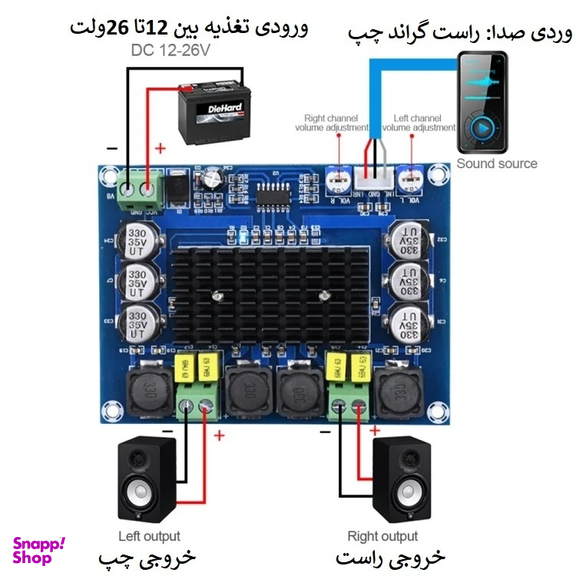 ماژول آمپلی فایر مدل XH-M543