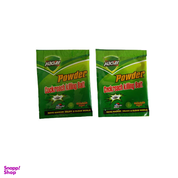سوسک کش هکر مدل پودر حجم 10 گرم  مجموعه 2 عددی