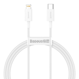 کابل تبدیل USB-C به لایتنینگ بیسوس مدل SUPERIOR طول 100 سانتی متر