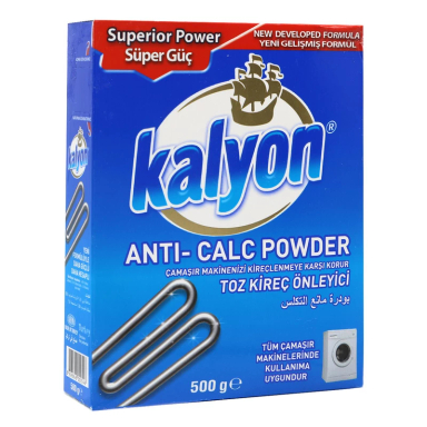 پودر جرم گیر ماشین لباسشویی کالیون مدل Superior Power وزن ۵۰۰ گرم