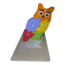 بازی آموزشی مدل پازل برجسته طرح جغد