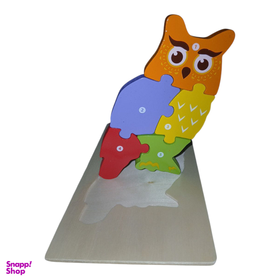 بازی آموزشی مدل پازل برجسته طرح جغد