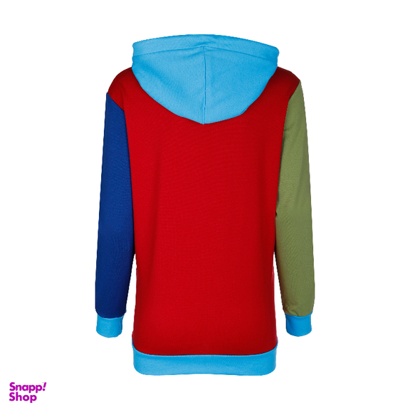 هودی اسپرت لوینت مدل کالرفول کد 6242 رنگ زمینه قرمز