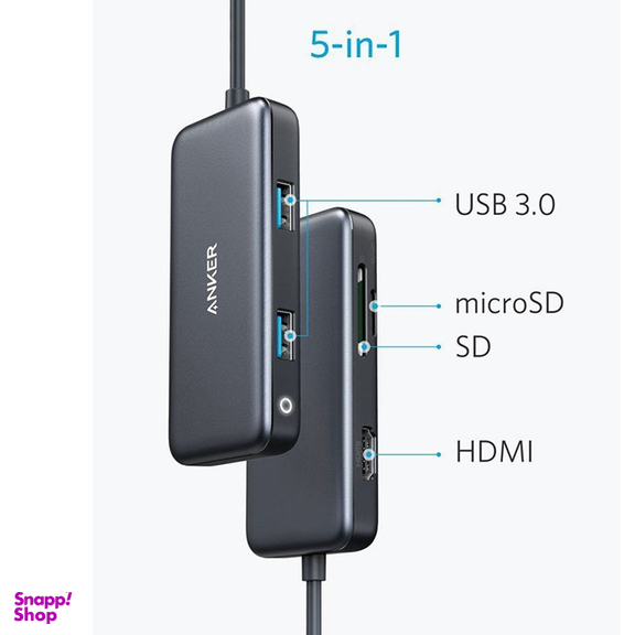 هاب 5 پورت USB-C انکر مدل A8334