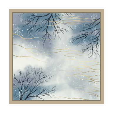 دستمال گردن زنانه گواپو مدل S57 طرح شاخههای درخت و برف