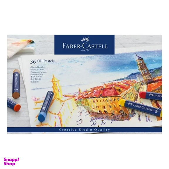 پاستل روغنی 36 رنگ فابر کستل کد 127036