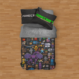 سرویس لحاف یک نفره 4 تکه ماینکرافت کد VM3-217MINECRAFT10