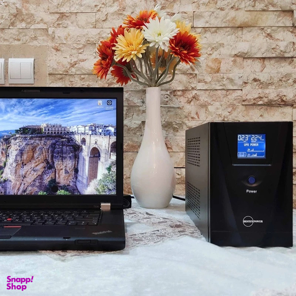 یو پی اس بستن پاور مدل BPO-1200VA-9Ah با ظرفیت 1200 ولت آمپر به همراه باتری داخلی