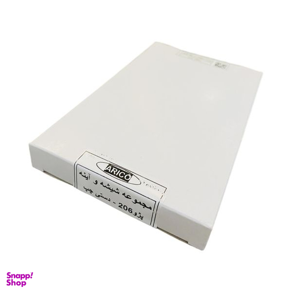 شیشه آینه چپ آریکو مدل تنظیم دستی کد 1360L مناسب برای 206