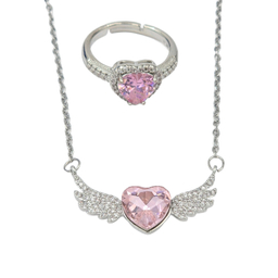 نیم ست زیور زنانه وای اس ایکس مدل کریستال سواروسکی کد swar157900