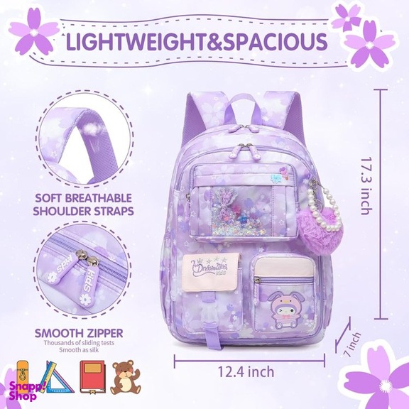 کوله پشتی مدرسه مدل در یخچالی طرح کرومی به همراه آویز کد k4503