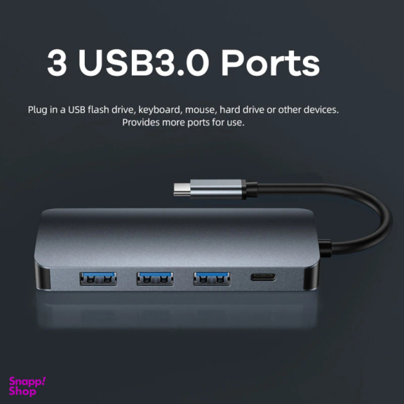 هاب 5 پورت USB-C ریمکس مدل RU-U5