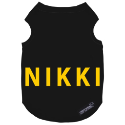 لباس سگ و گربه 27 طرح Nikki کد MH1336 رنگ مشکی