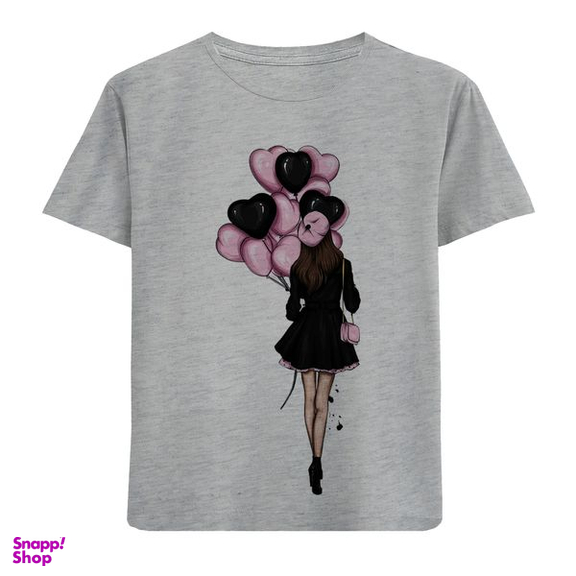 تیشرت آستین کوتاه بچگانه مدل دخترک M40