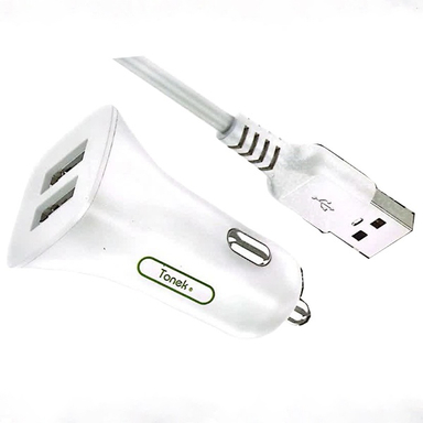 شارژر فندکی تونک مدل D66 به همراه کابل MicroUSB