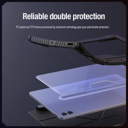 کیف کلاسوری نیلکین مدل Camshield Bumper Flip Folding مناسب تبلت سامسونگ Galaxy Tab S9 Fe Plus