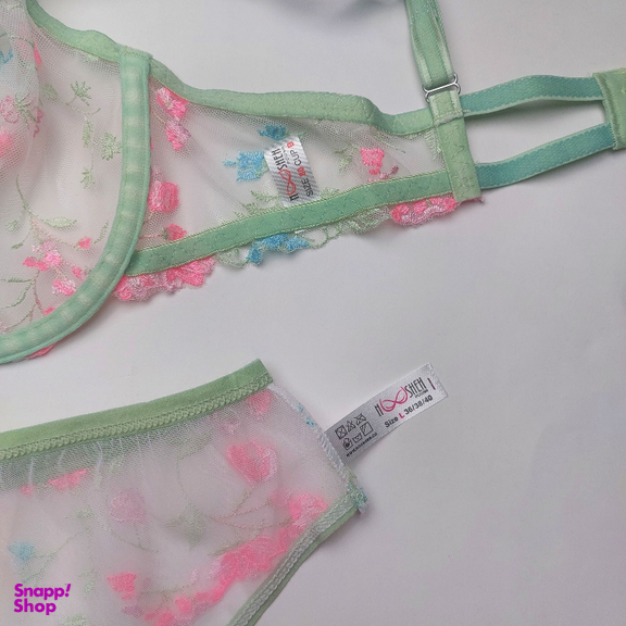 ست شورت و سوتین زنانه نوشه پوش کد 88933 رنگ سفید