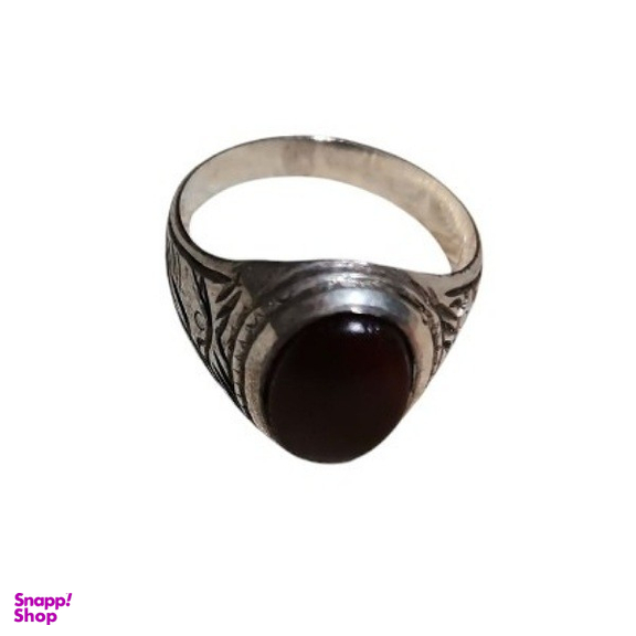 انگشتر نقره مردانه مدل سرخ یمنی کهنه کد 6