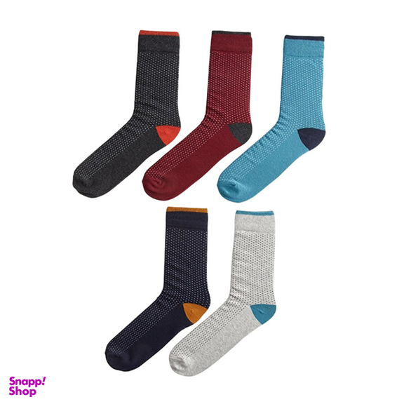 جوراب ساق بلند مردانه ال سی وایکیکی مدل s41524z8 بسته 5 عددی