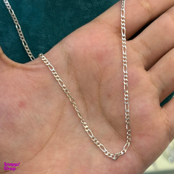 زنجیر نقره مردانه گیرا مدل فیگارو G041-55