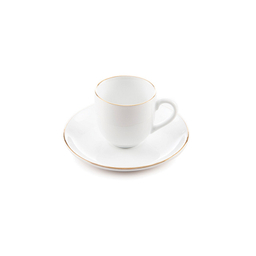 ست فنجان و نعلبکی 12 پارچه قهوه خوری چینی زرین ایران مدل ایتالیا 6 زرین درجه یک