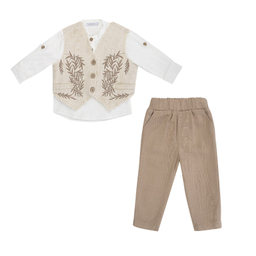 ست 3 تکه لباس پسرانه فیورلا مدل سنتی کد 25032-35032-45041