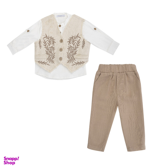 ست 3 تکه لباس پسرانه فیورلا مدل سنتی کد 25032-35032-45041