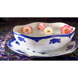 سرویس قاب و قدح چینی زرین ایران مدل هگزان طرح فلورانس درجه یک