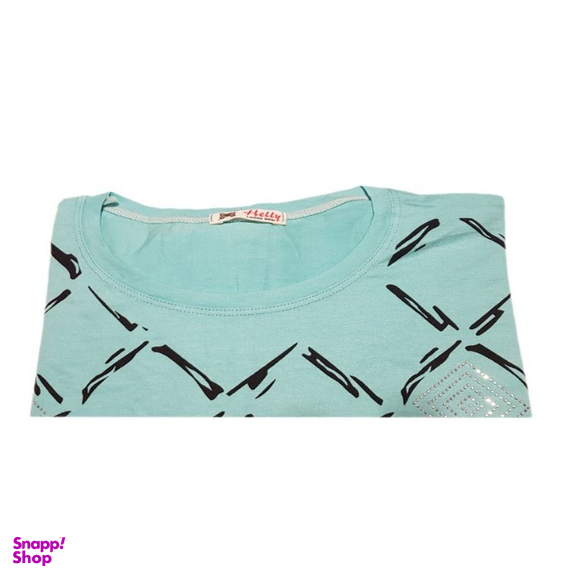 تیشرت زنانه طرح نگین کد 604422