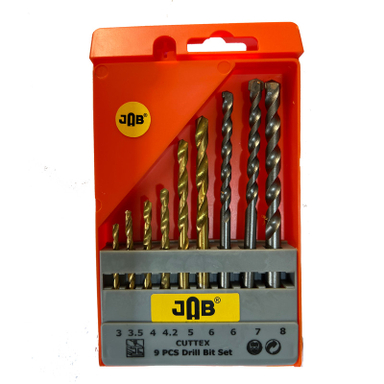 مته جاب مدل JB-0009 مجموعه 9 عددی