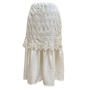 دامن زنانه صدف کد 053 رنگ سفید