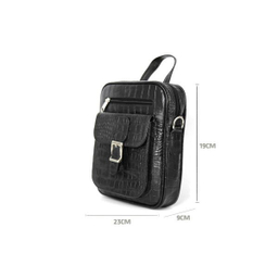 کیف دوشی مردانه مستر چرم مدل کروکو کد MRC1316-13