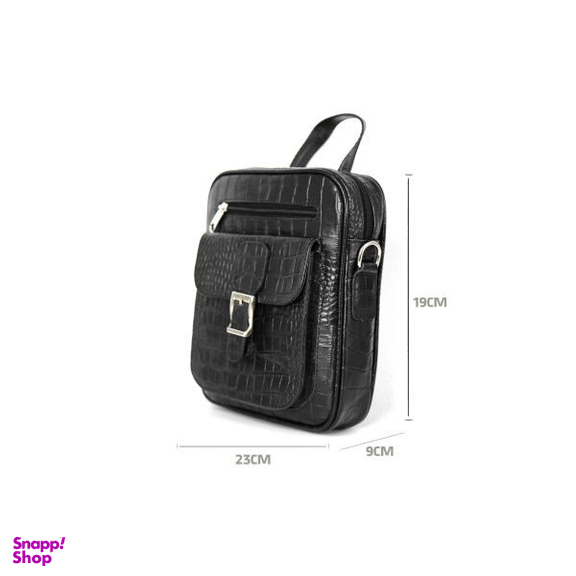 کیف دوشی مردانه مستر چرم مدل کروکو کد MRC1316-13