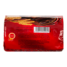 بیسکویت روکش دار شکلاتی سبوس دار ساقه طلایی مینو وزن 220 گرم